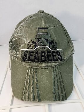 US Navy Seabees olive drab baseball cap  OD Green